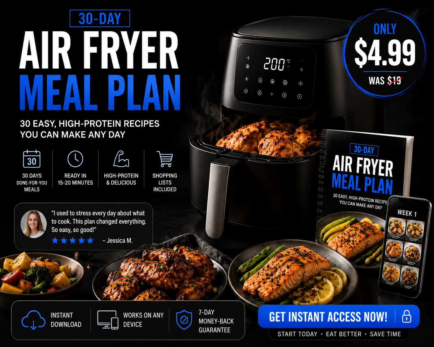 High Protein Airfryer 30 day meal plan